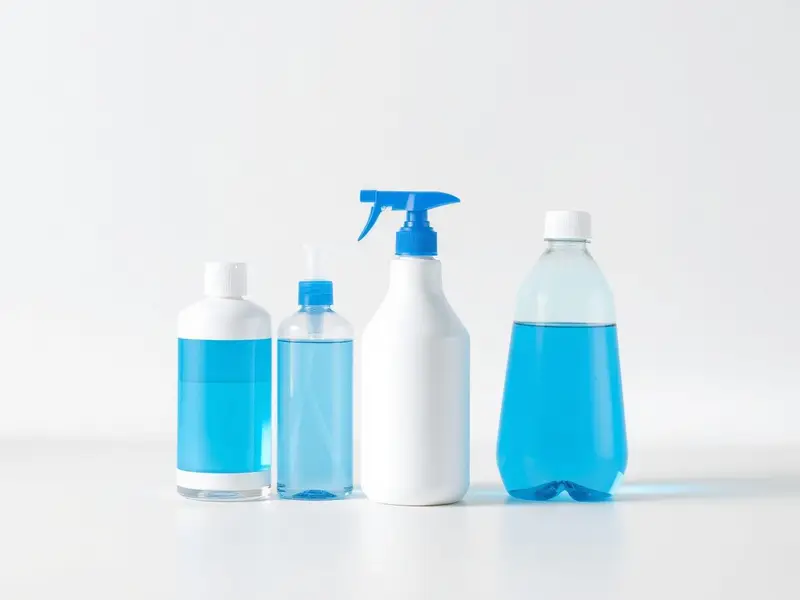 ANSAM hygiene range bottles of hand wash, sanitizer spray, dish wash and surface cleaner, private-label produced by SGI Packaging L.L.C., Ajman, UAE